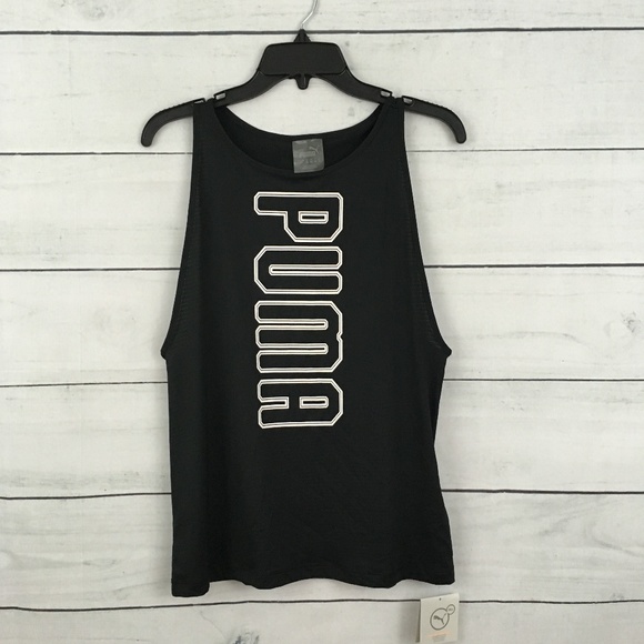 Puma Black Spark Tank Workout Small - Picture 2 of 6